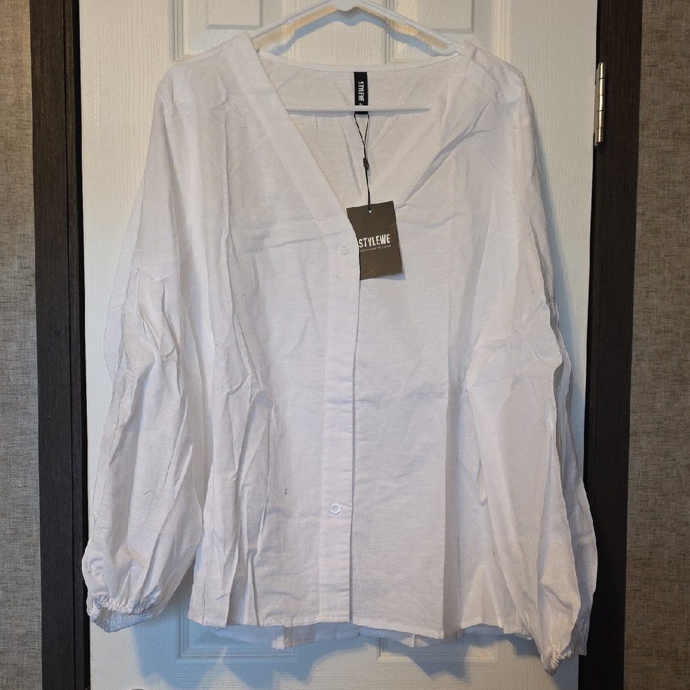 STYLEWE Elegant White Blouse